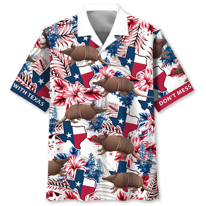 Texas Tropical Hawaiian Shirt, custom shirt gift for men (view 4)