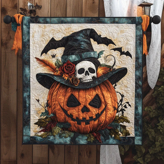 The Bewitched Grin Quilt Blanket