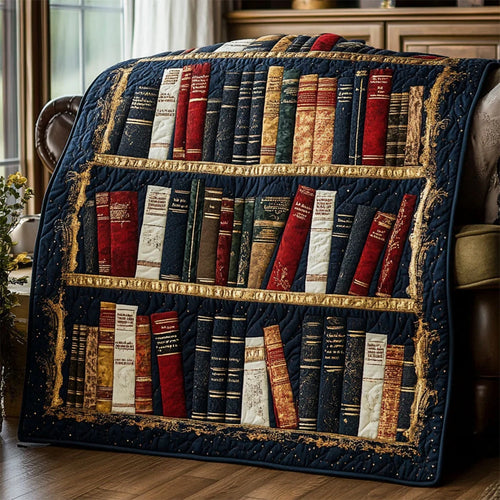 The Bookcase Heirloom Quilt Blanket