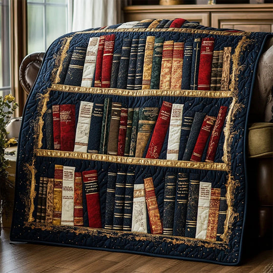 The Bookcase Heirloom Quilt Blanket