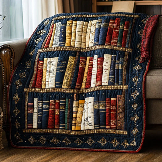 The Bookcase Heirloom Quilt Blanket