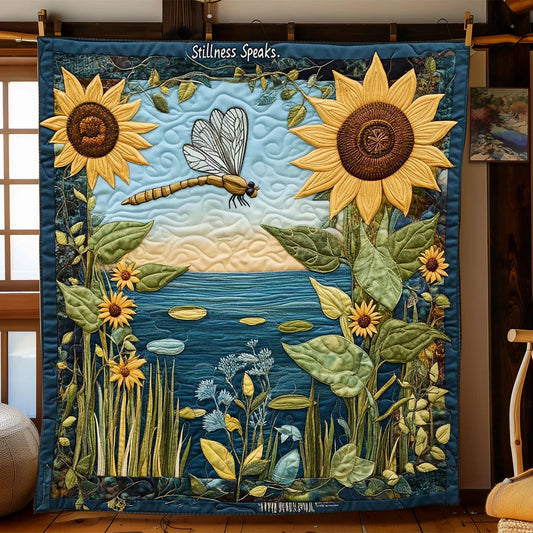 The Calm Voice Quilt Blanket