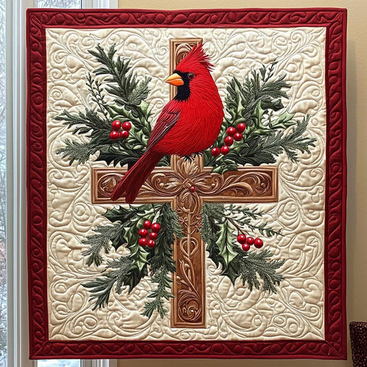 The Cardinal Of God Quilt Blanket