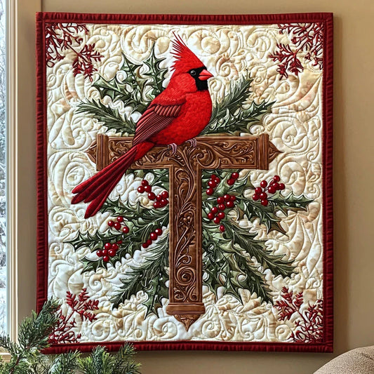 The Cardinal Of God Quilt Blanket