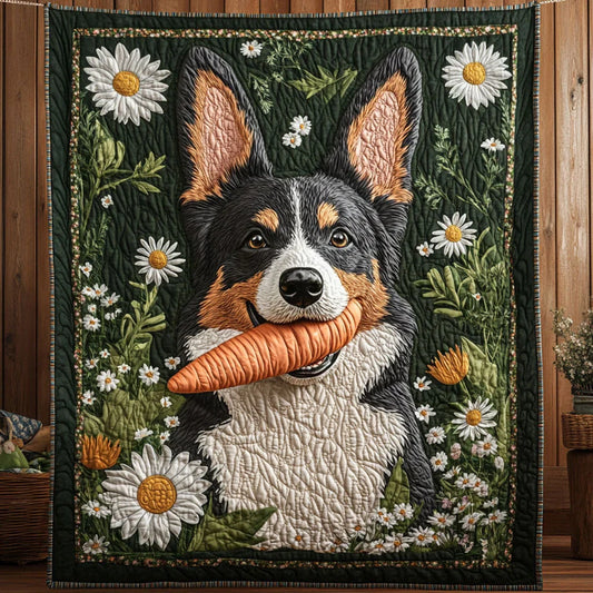 The Carrot Collector Quilt Blanket