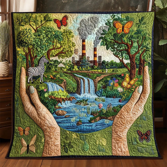 The Earth Quilt Blanket