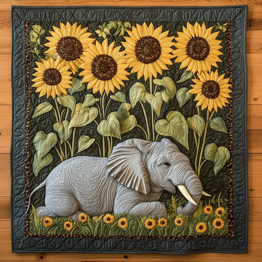 The Elephant's Rest Quilt Blanket