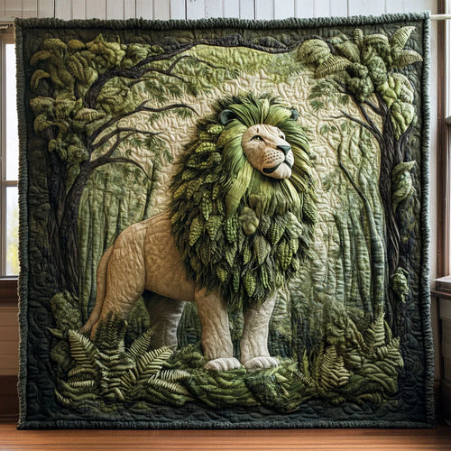 The Emerald Canopy Quilt Blanket