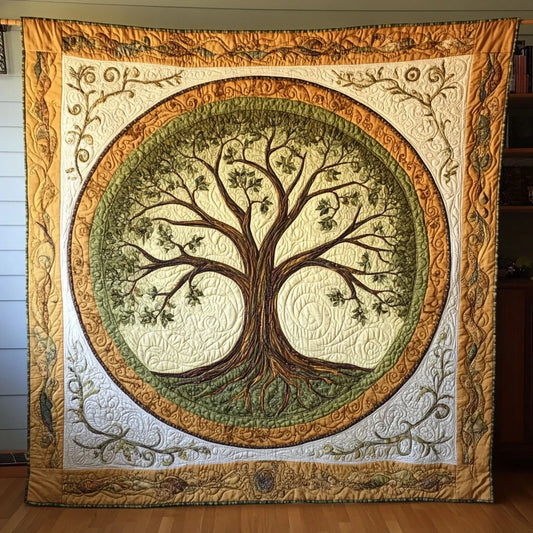 The Eternal Tree Quilt Blanket