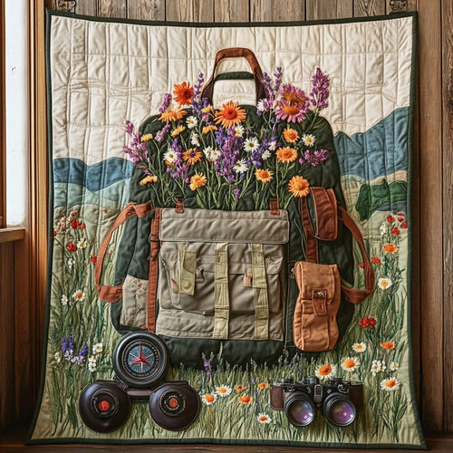 The Explorer's Bouquet Quilt Blanket
