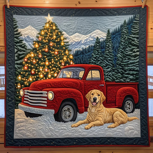 The Faithful Retriever Quilt Blanket