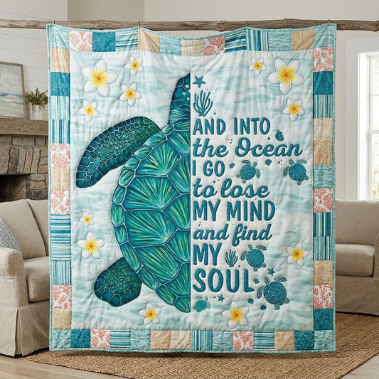 The Healing Tide Quilt Blanket - Quilted Blanket by OtterMia