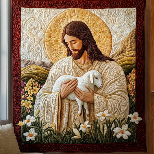 The Lamb Of God Quilt Blanket