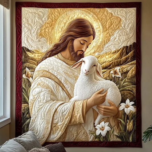 The Lamb Of God Quilt Blanket