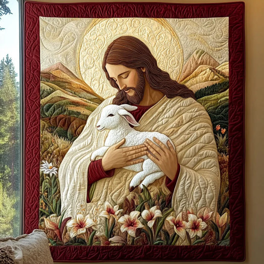 The Lamb Of God Quilt Blanket