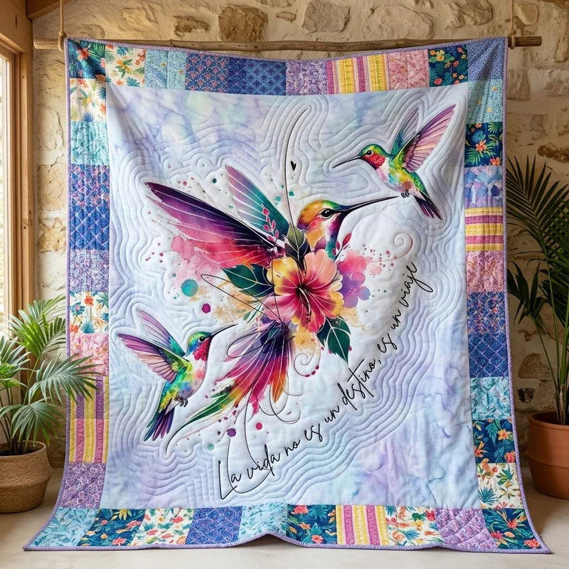 The Life Voyage Quilt Blanket - Quilted Blanket by OtterMia