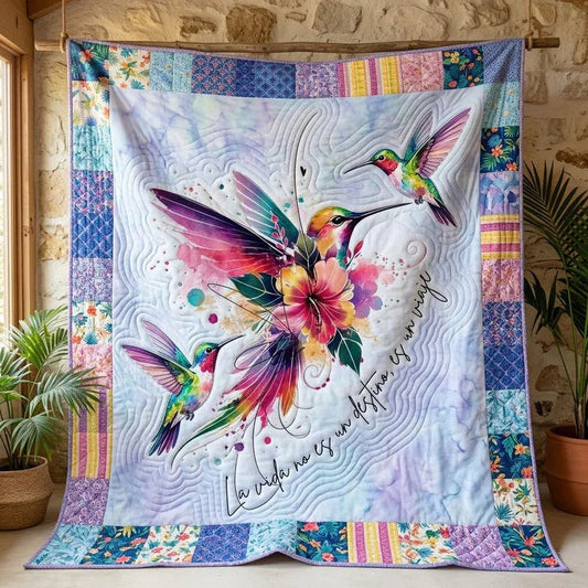 The Life Voyage Quilt Blanket - Quilted Blanket by OtterMia