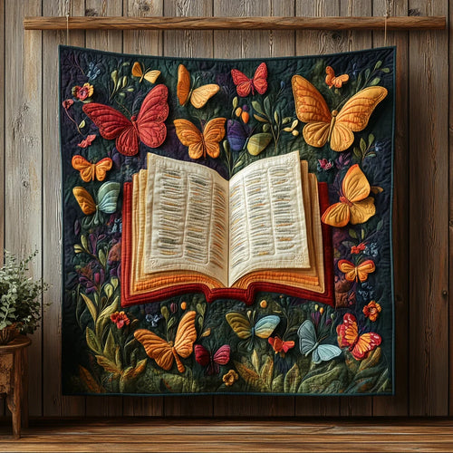 The Open Book Garden Quilt Blanket