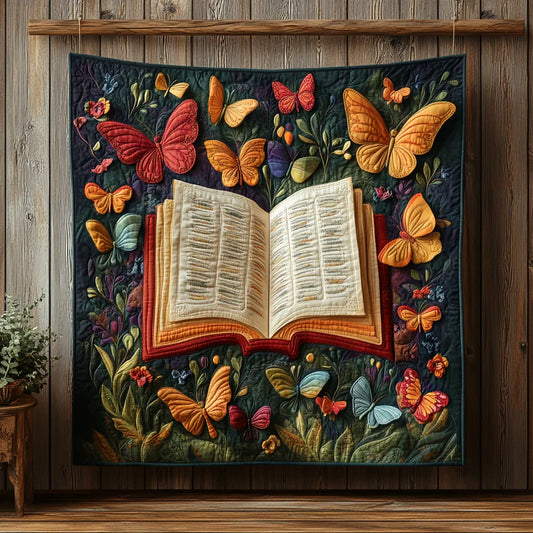 The Open Book Garden Quilt Blanket
