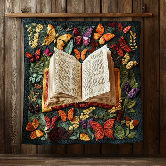 The Open Book Garden Quilt Blanket