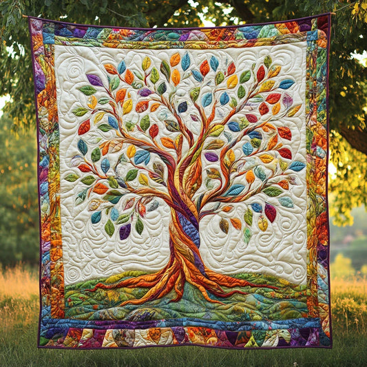 The Tree Of Life Quilt Blanket