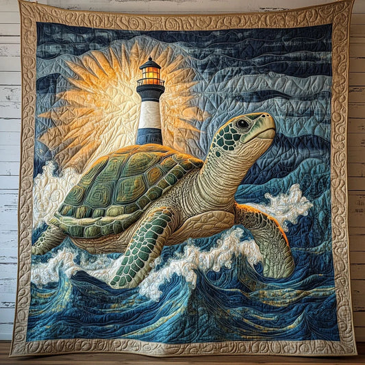 The Turtle's Journey Quilt Blanket