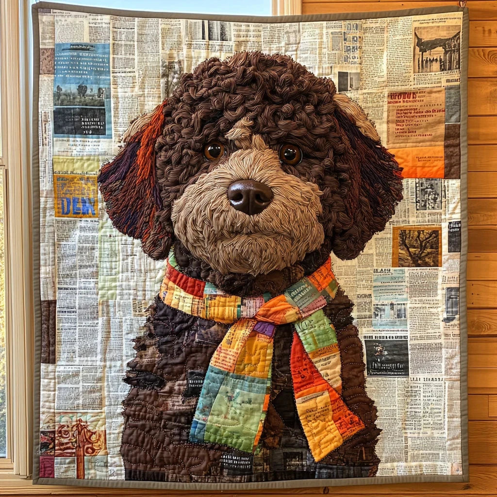 The Vintage Pup Quilt Blanket