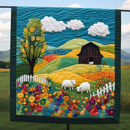 The Woolly Fence Quilt Blanket