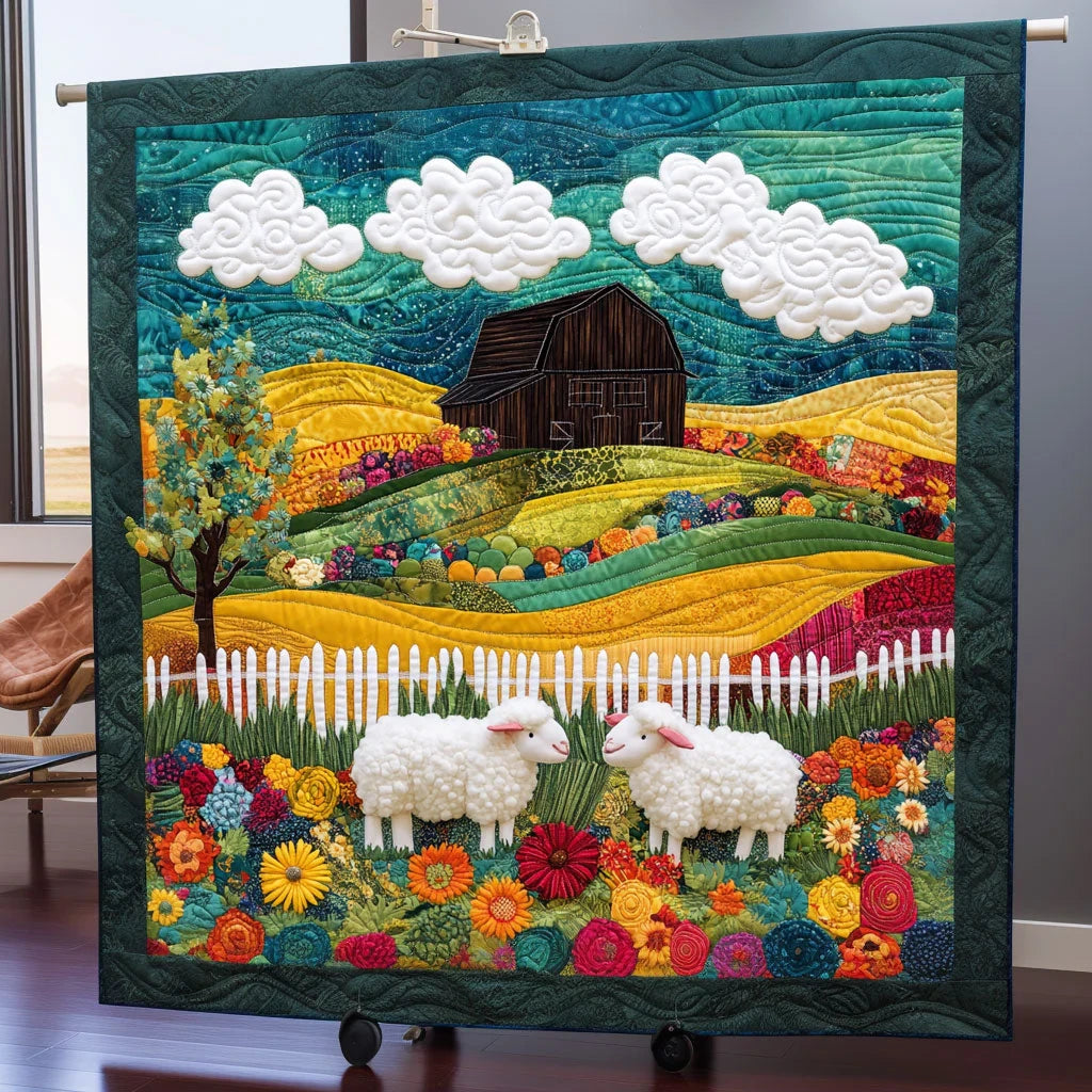 The Woolly Fence Quilt Blanket