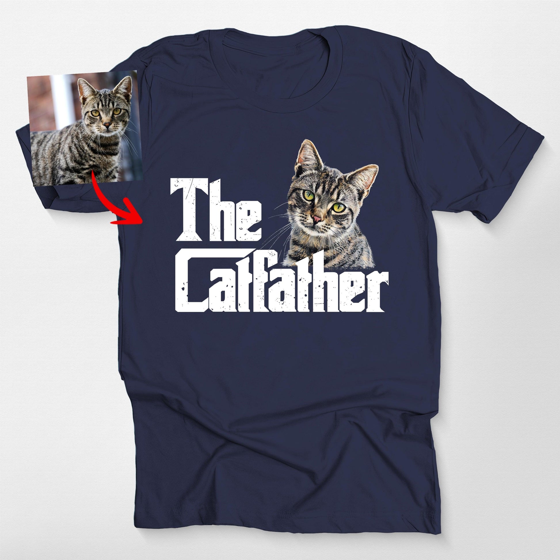 The Dogparent Bella Canvas T-Shirt, custom pet portrait gift for pet lovers (view 3)