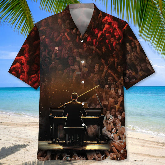 The Famous Pianist Piano Hawaiian Shirt, custom shirt gift for men