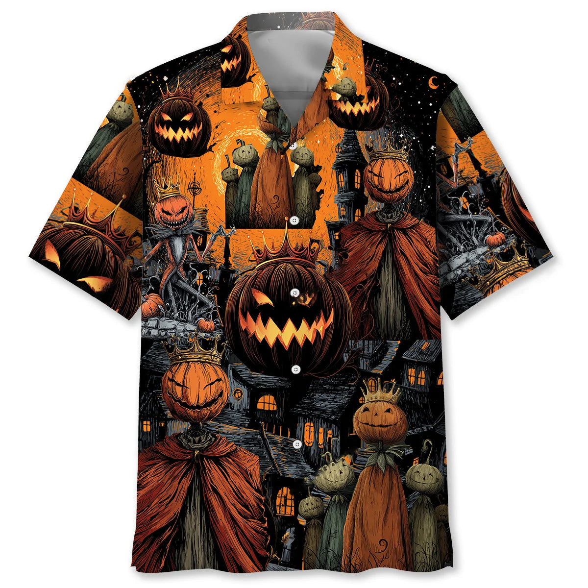 The King of Halloween Hawaiian Shirt, custom shirt gift for men