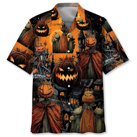 The King of Halloween Hawaiian Shirt, custom shirt gift for men