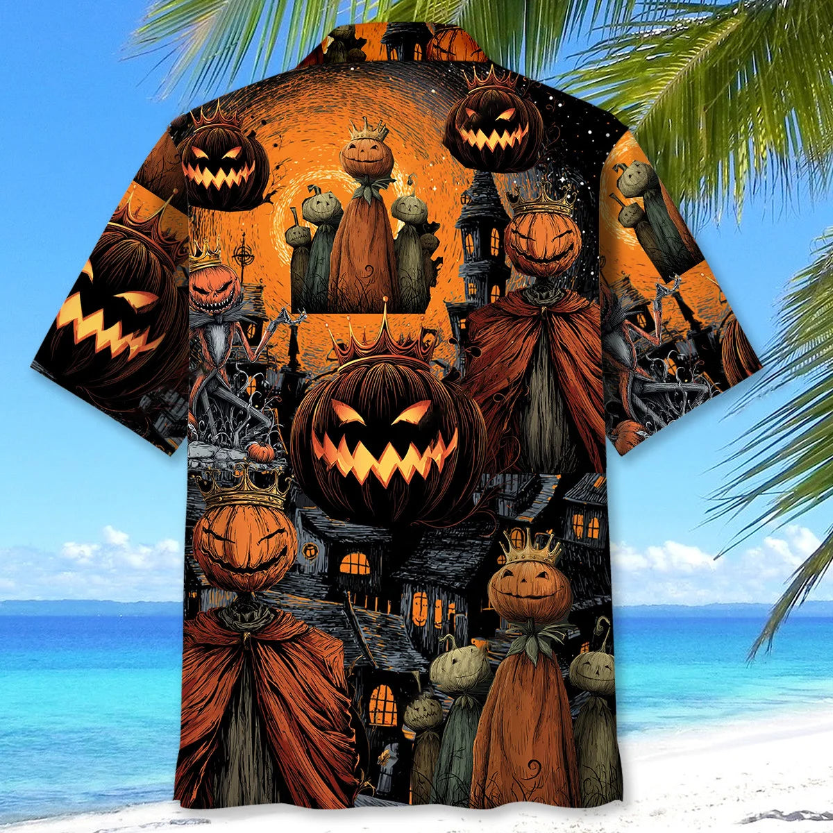 The King of Halloween Hawaiian Shirt, custom shirt gift for men (view 3)