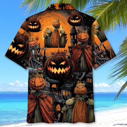 The King of Halloween Hawaiian Shirt, custom shirt gift for men (view 3)