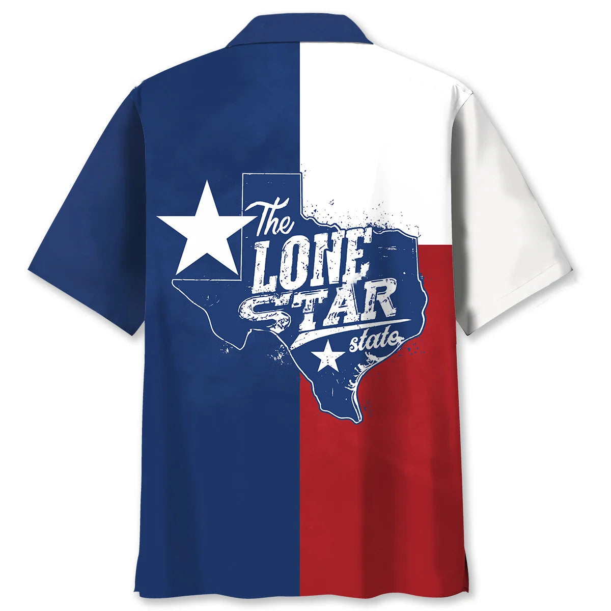 The Lone Star State Texas Flag Hawaiian Shirt, custom shirt gift for men (view 2)