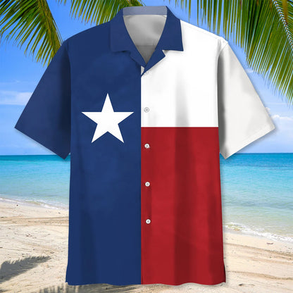 The Lone Star State Texas Flag Hawaiian Shirt, custom shirt gift for men (view 3)