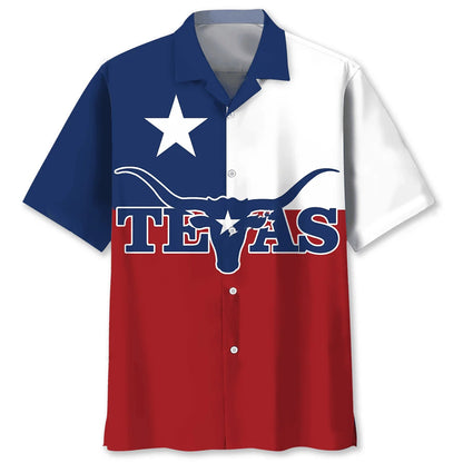 The Lone Star State Texas Hawaiian Shirt, custom shirt gift for men (view 4)
