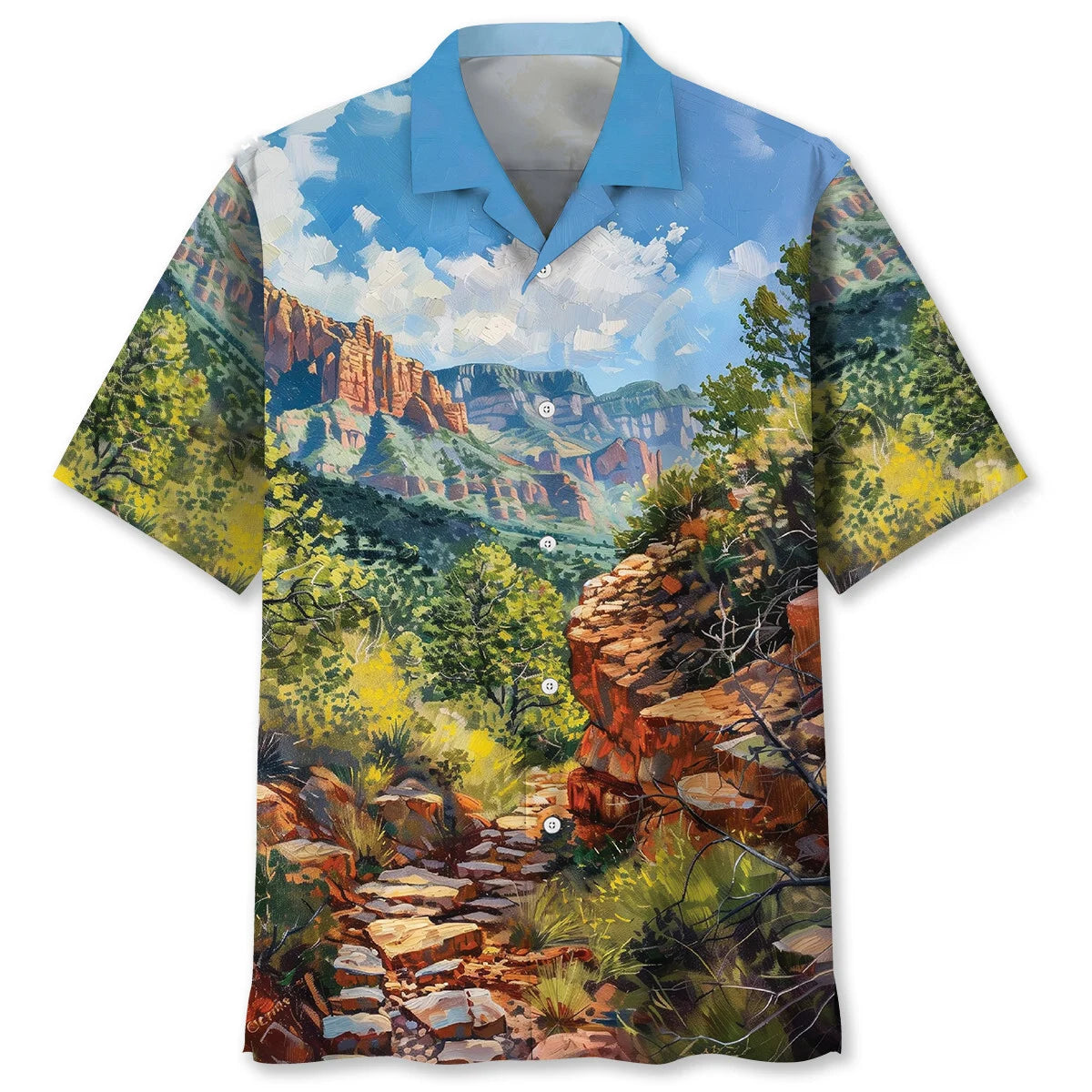 The Mountains Are Calling and I Must Go Hawaiian Shirt, custom shirt gift for men (view 2)