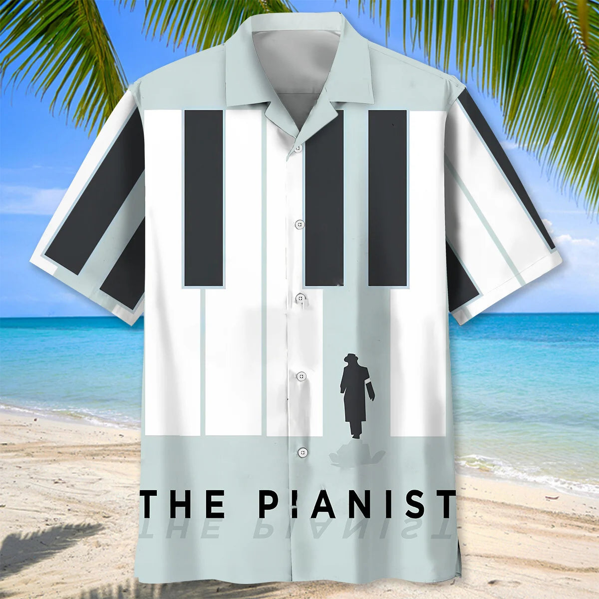 The Pianist Hawaiian Shirt, custom shirt gift for men