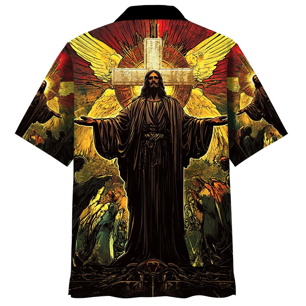 The Place Where God Protects Me Hawaiian Shirt, custom shirt gift for men (view 4)