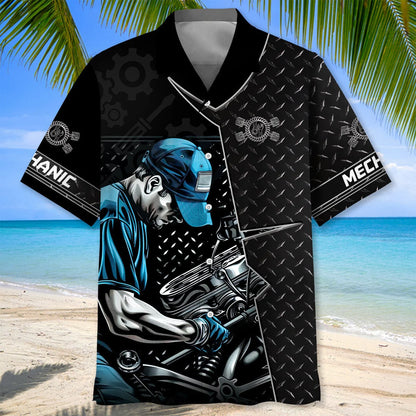 The Real Mechanic Hawaiian Shirt, custom shirt gift for men
