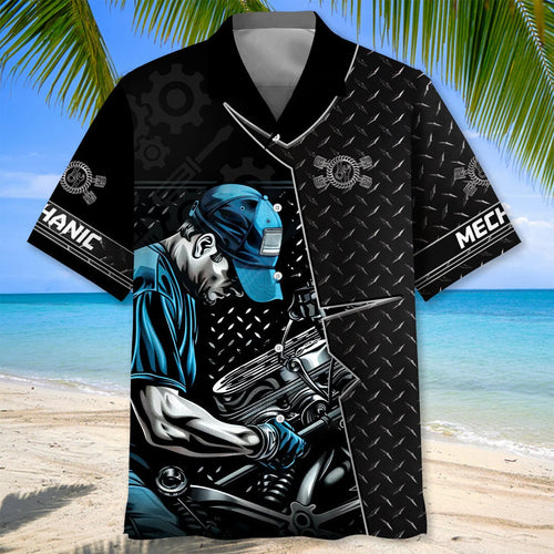 The Real Mechanic Hawaiian Shirt, custom shirt gift for men