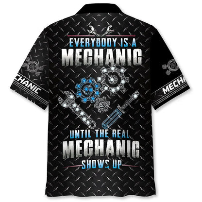 The Real Mechanic Hawaiian Shirt, custom shirt gift for men (view 2)
