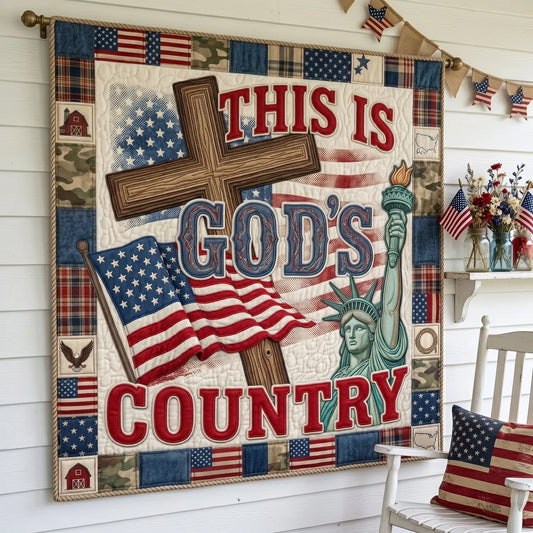 This Is God's Country Quilt Blanket