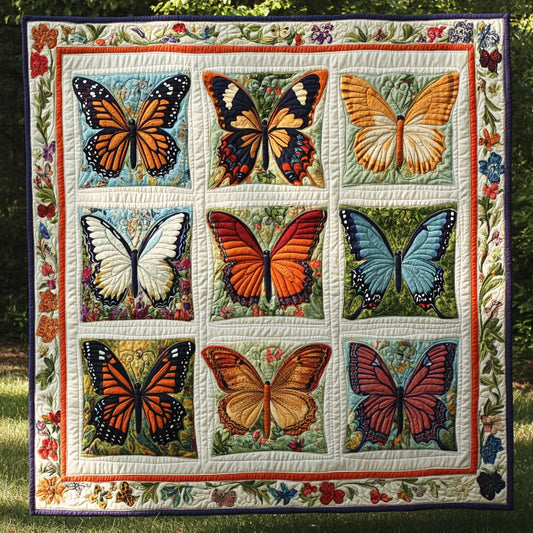 Thorn And Flutter Quilt Blanket