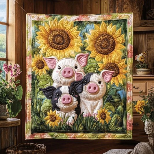 Three Little Pigs Quilt Blanket