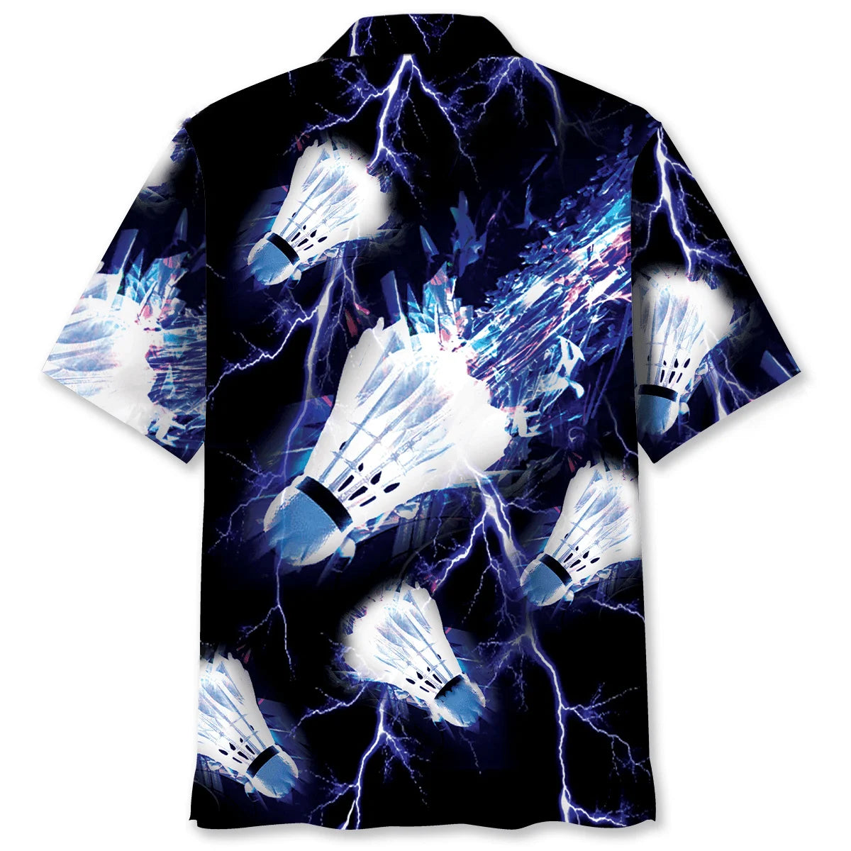 Thunder Badminton Hawaiian Shirt, custom shirt gift for men (view 2)