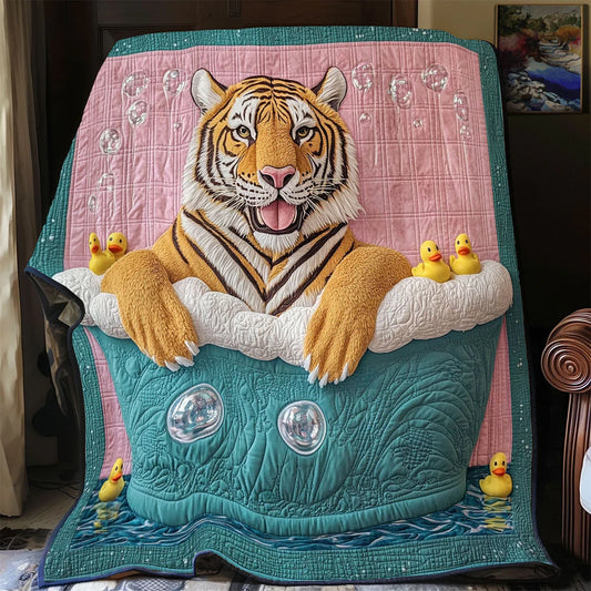 Tiger Soak Quilt Blanket