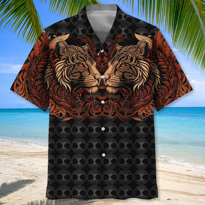Tiger Vintage Hawaiian Shirt, custom shirt gift for men